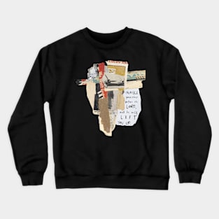 Scripture Cross Collage Art Tee Humble Yourselves Before The Lord And He Will Lift You Up. Crewneck Sweatshirt